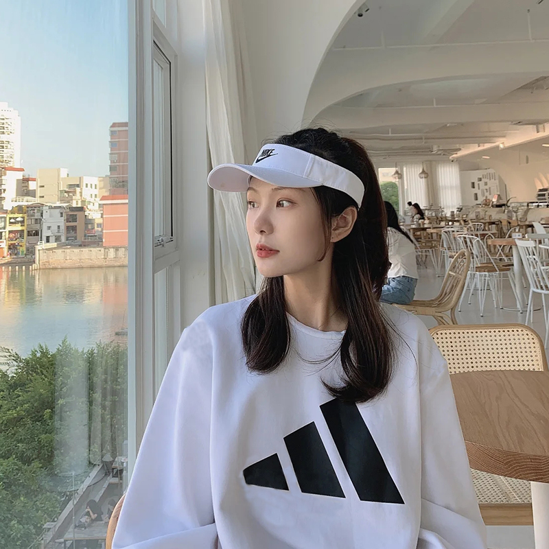 【推荐】阿迪达女服圆领卫衣健身运动宽松长袖棉质W FI 3B 7333