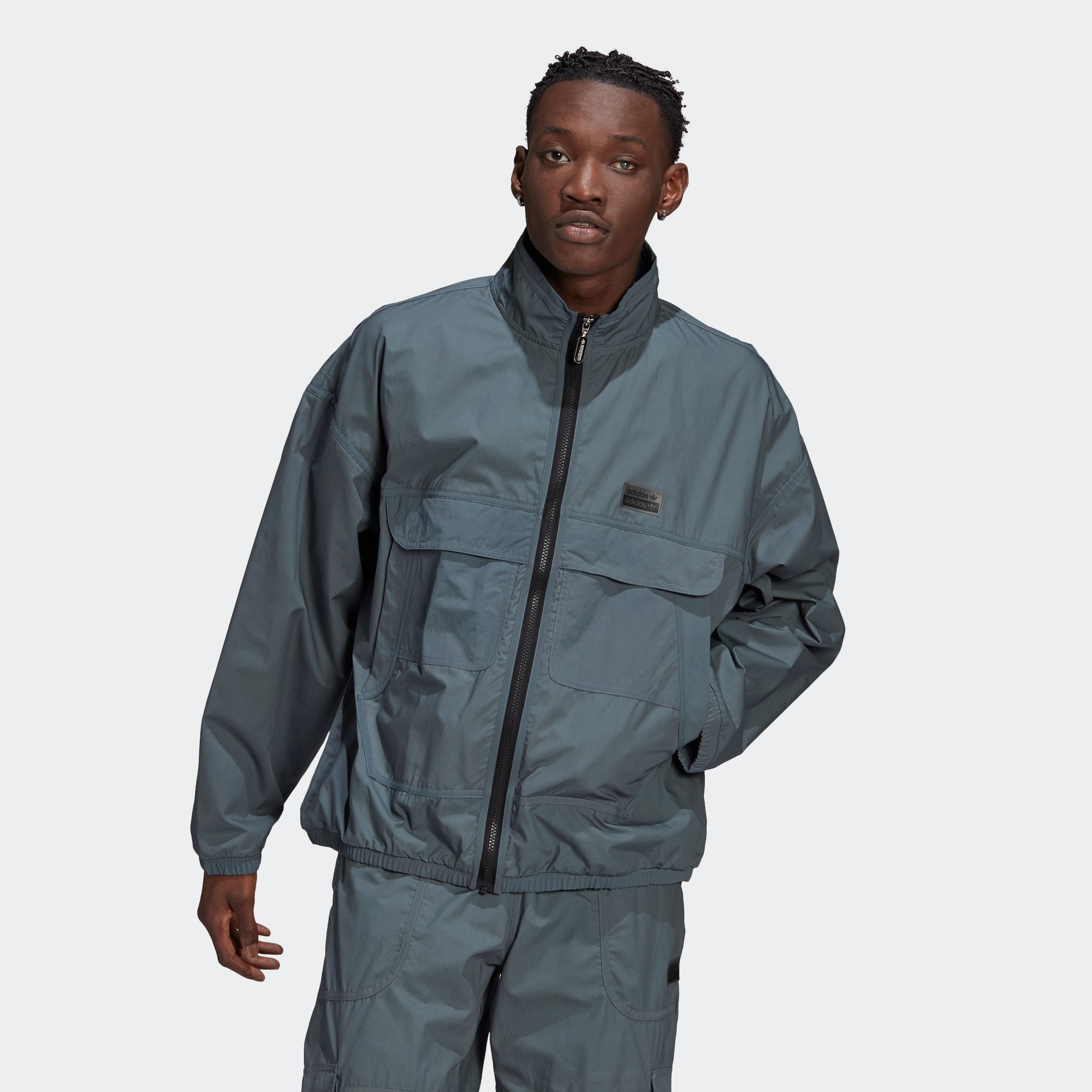 【推荐】阿迪达斯三叶草男装夹克春季工装风立领外套ASHION TT 3327