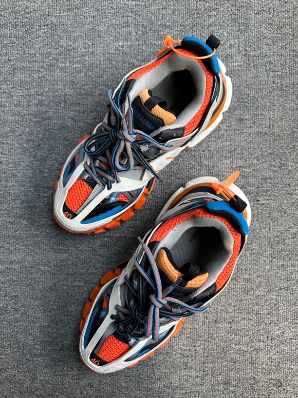40 巴黎世家track 灰橙 老爹鞋