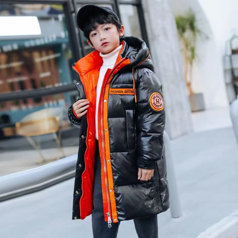 波司豋男童羽绒服2023新款洋气中大童冬装潮牌儿童装炸街外套冬季