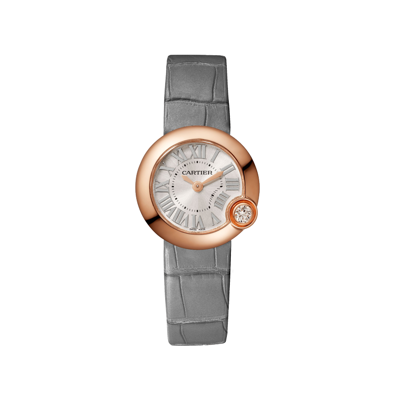 95新 Cartier/卡地亚 白气球WJBL0008石英机芯女表30mm全套20年