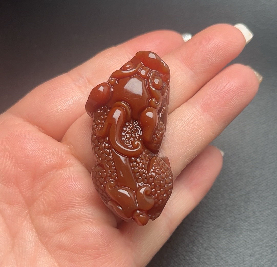 天然红玛瑙玉髓貔貅吊坠男女款(下单送证书多样化发货)假一赔四