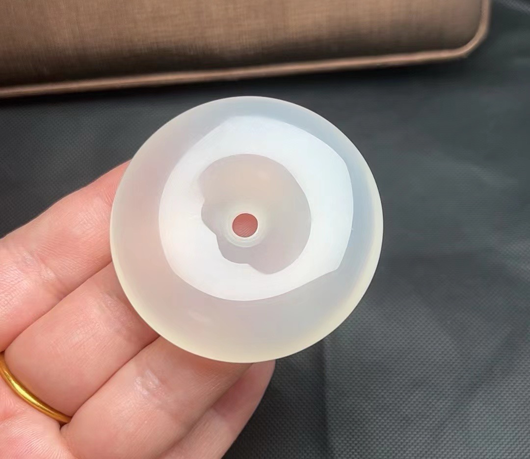 天然玛瑙玉髓大板加厚平安扣男女同款吊坠佩戴绳子（多样化发货）