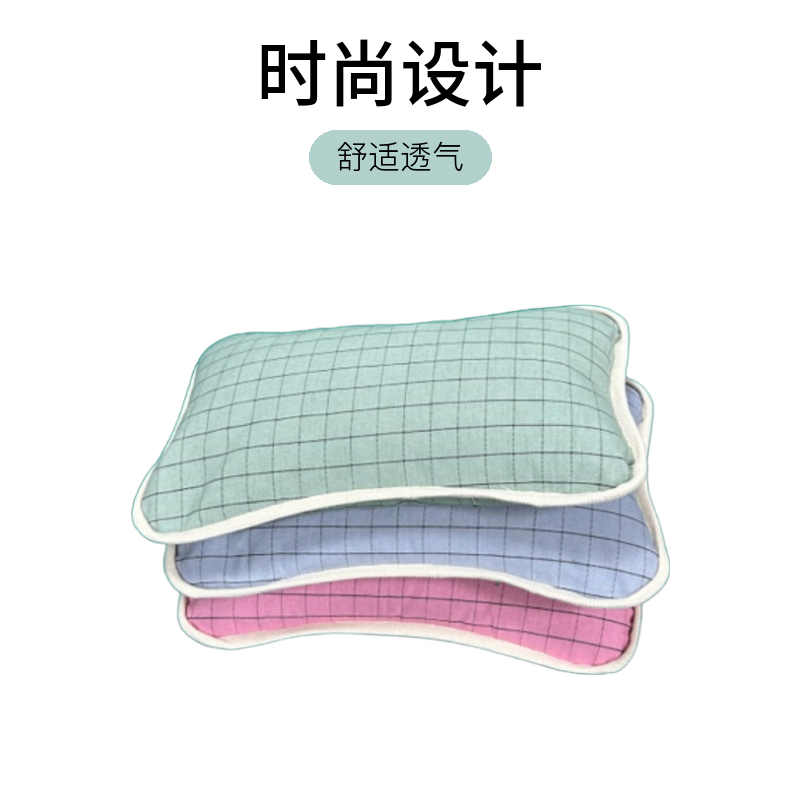 老粗布枕头时尚成人吸汗单人枕定型枕荞麦枕