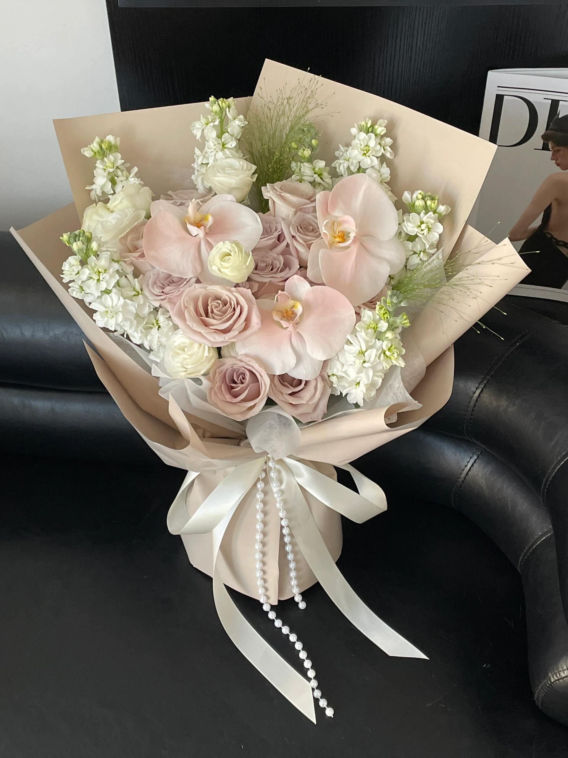 温柔风曼塔花束