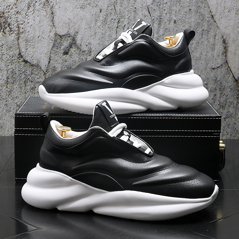 鞋子男款2023秋季新款老爹鞋国潮百搭潮牌男鞋增高厚底运动休闲鞋