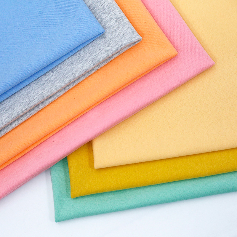 40s精梳棉毛 多色可选四季款婴童连体衣爬服布料活性印染厂家批发