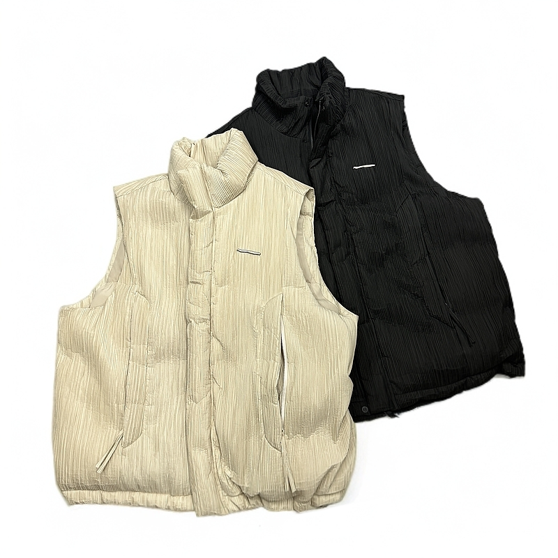 羽绒马甲男加厚冬季背心穿搭时尚肌理感潮流男士外套8118