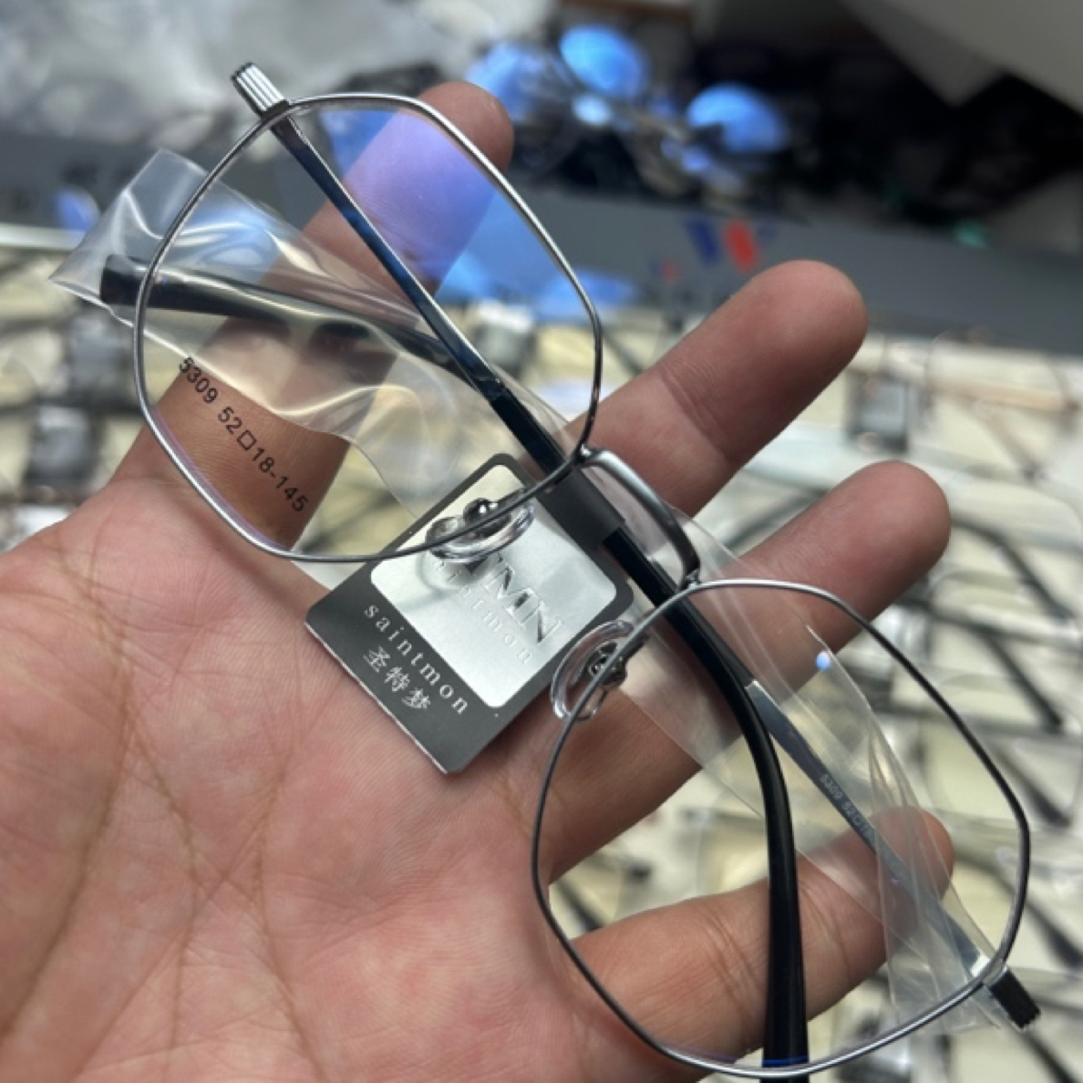 lP电镀圣特梦复古眼镜架20付老花镜60-70岁一等品