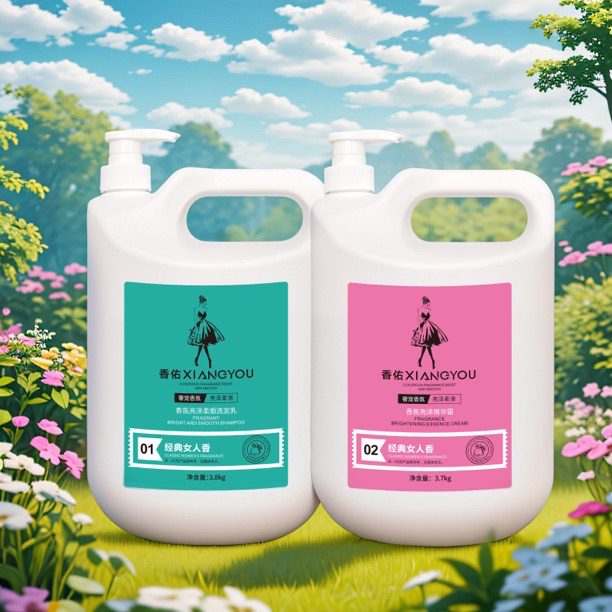 理发店大桶洗护香佑大桶洗发水柔顺抛光香氛不伤手洗发乳顺滑飘逸