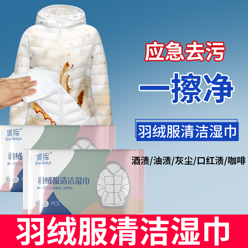 【2.1包邮】拍一发三清洁湿巾免洗去污白色衣物清洁湿纸巾免水洗