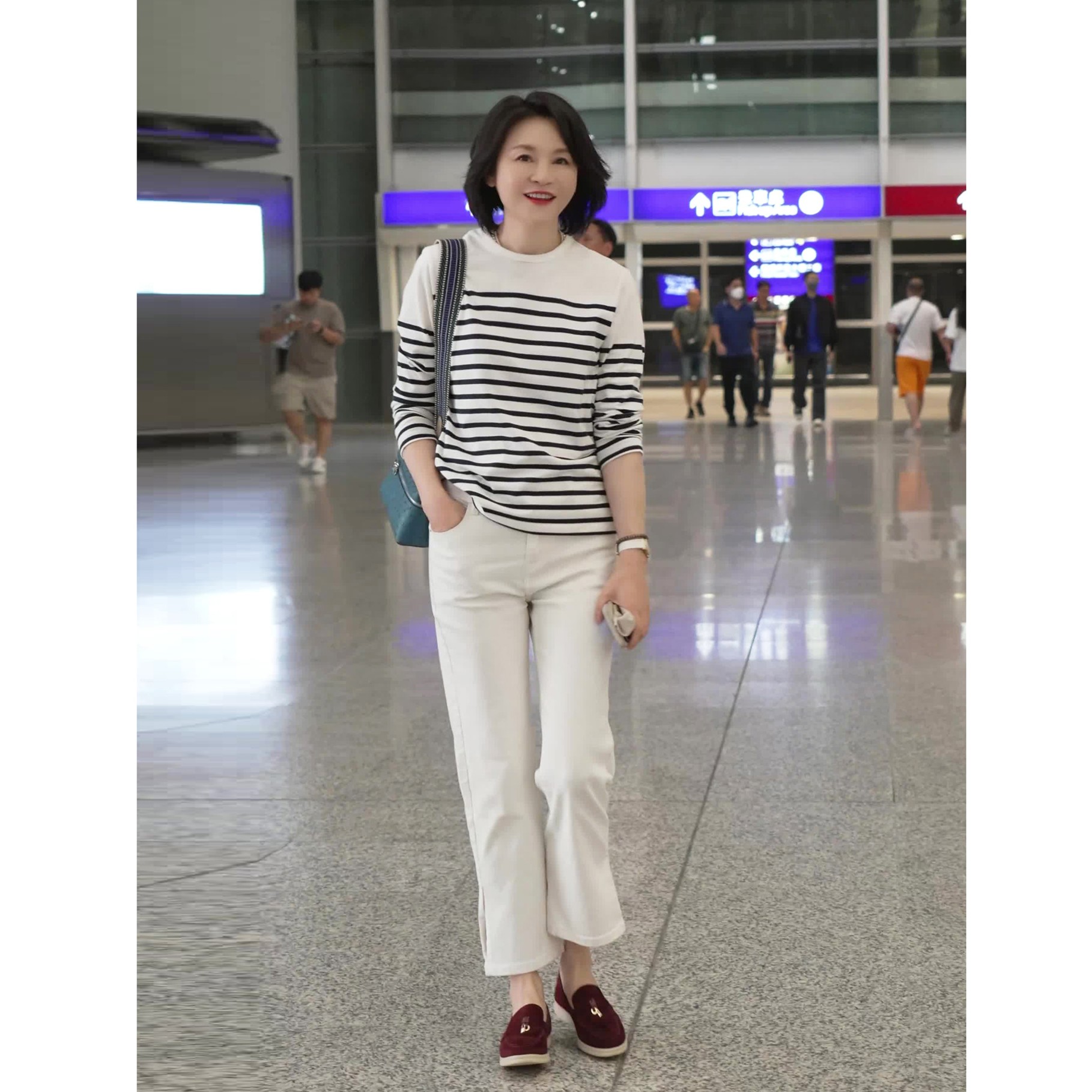 Ruien.Co 机场同款 时尚百搭弹力秋牛仔裤直筒小脚裤