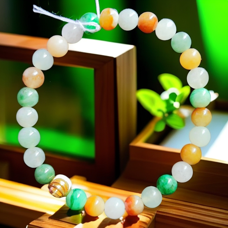 缅料A货，多宝卡珠手串，女款珠宝，手链百搭珠珠，精美手工，闺蜜单圈