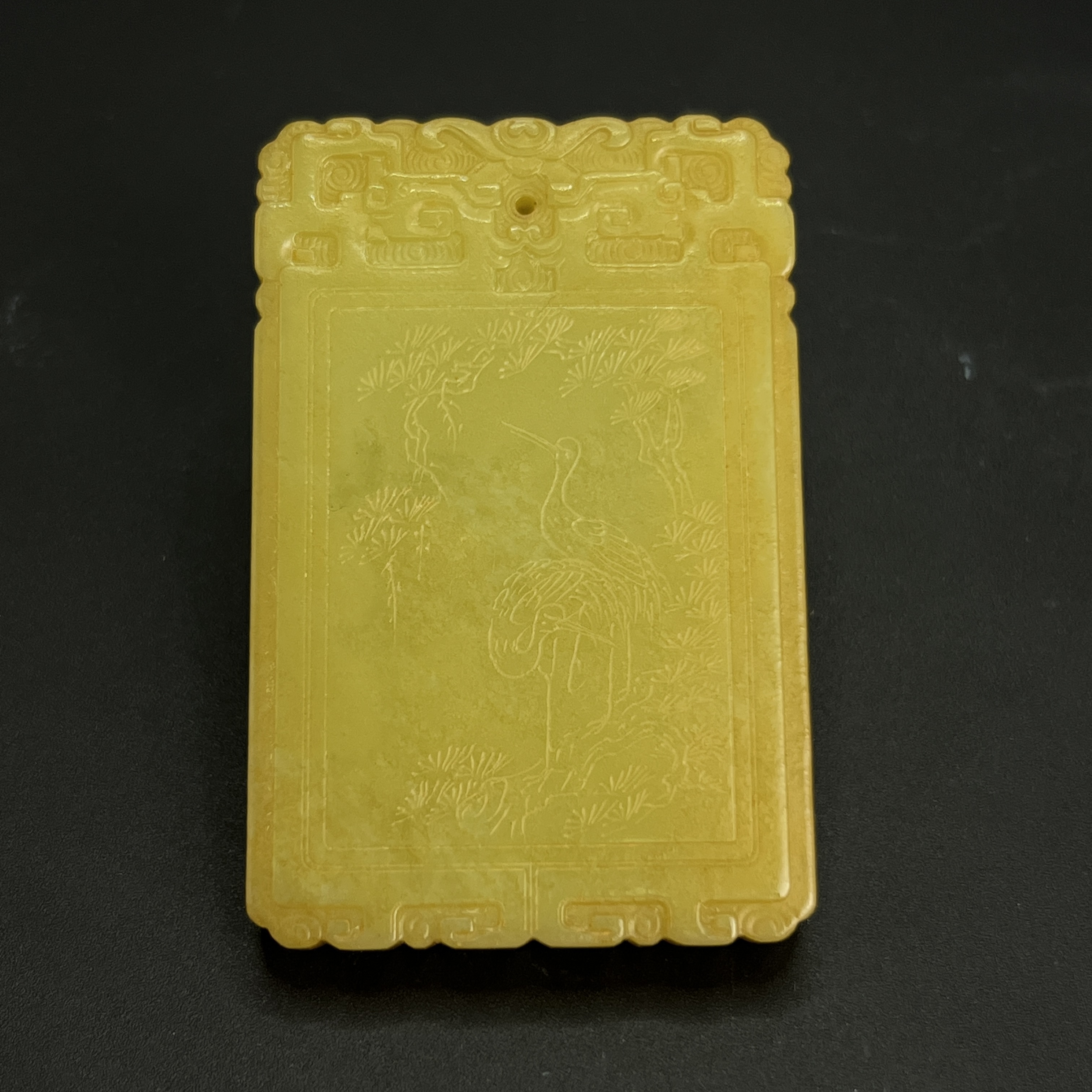 清晚期和田黄玉诗文牌/ DL506517/ 古玩/收藏/德州文物