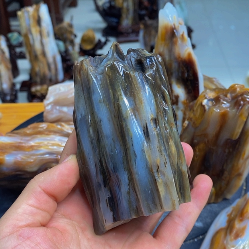 【闪购商品】硅化玉珠宝奇石未镶嵌