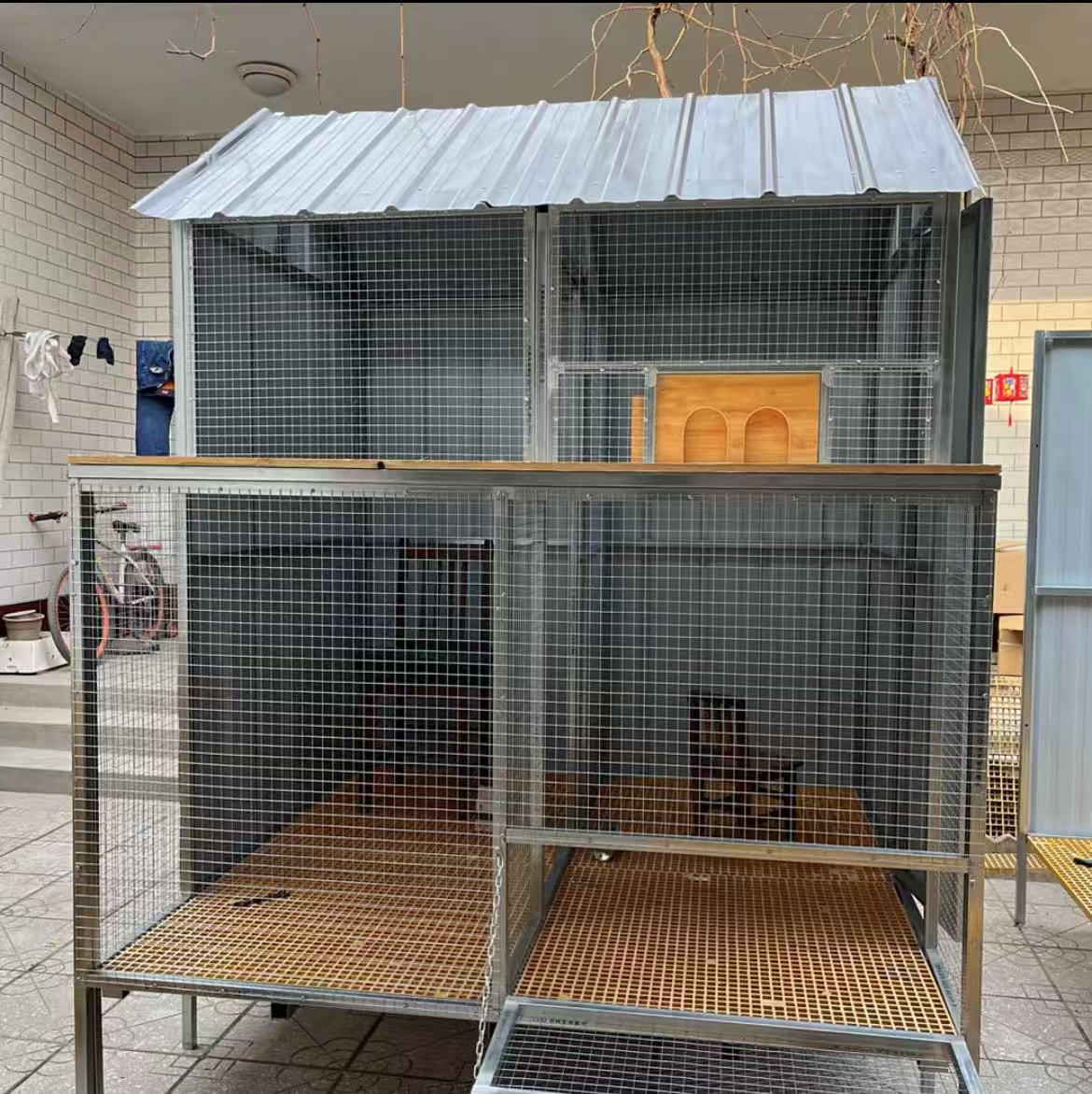 组装款鸽子棚鸽舍鸽棚拼装笼子户外角钢材料鸽笼