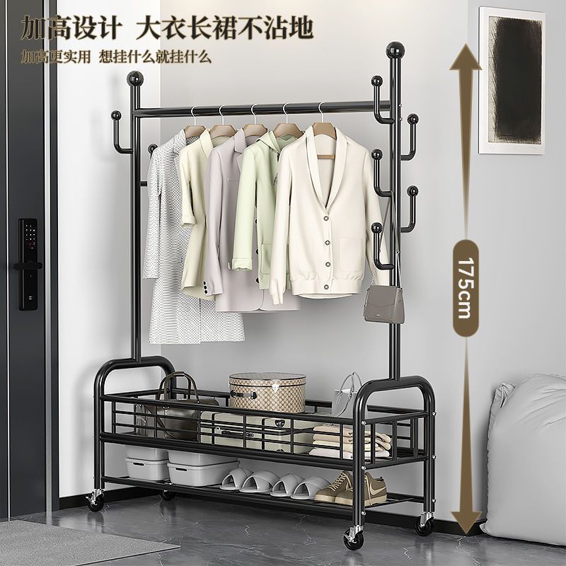 挂衣架轻奢创意高档落地晒衣家用简易衣帽架客厅立式挂包架衣服架