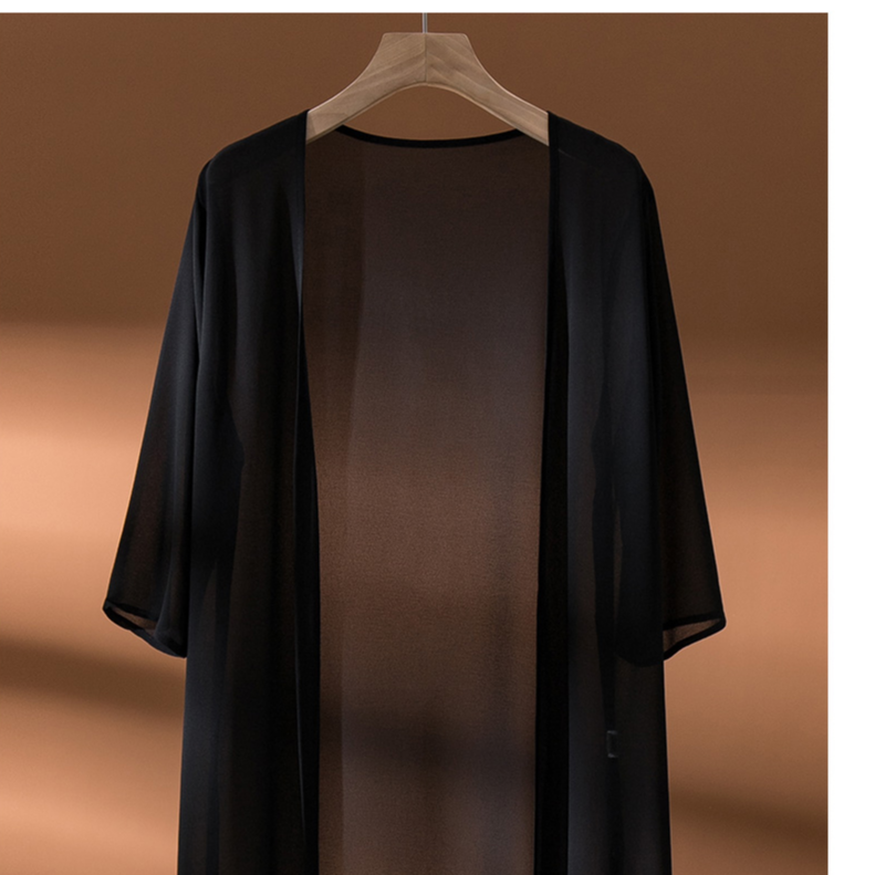 【高定】& 2059 轻盈飘逸批纱外搭 五分袖罩衫袖身藏住拜拜肉