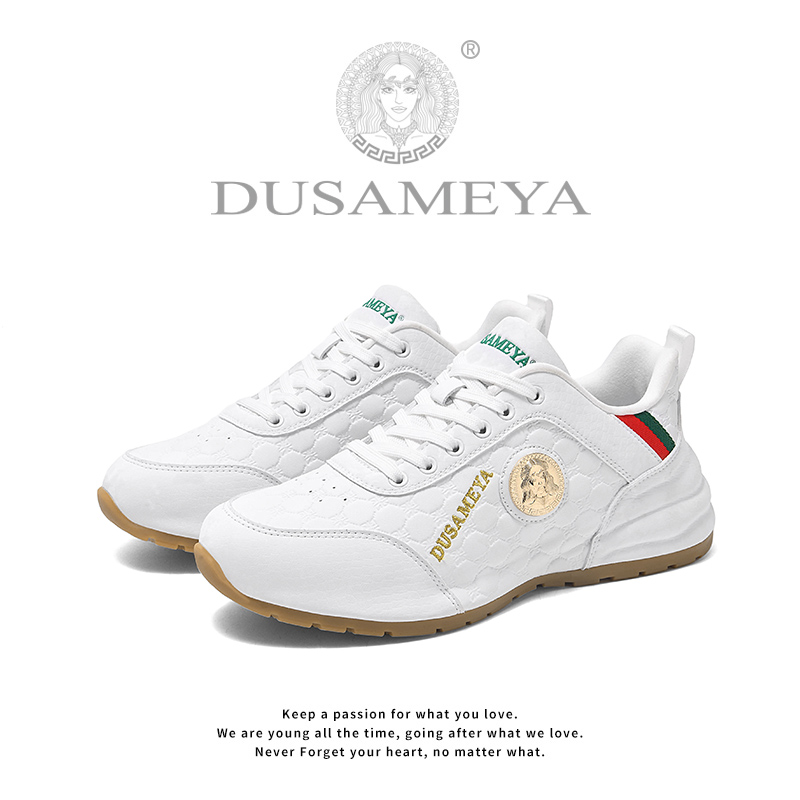 DUSAMEYA/杜莎米娅早秋新款轻奢时尚休闲鞋潮流情侣透气低帮男鞋