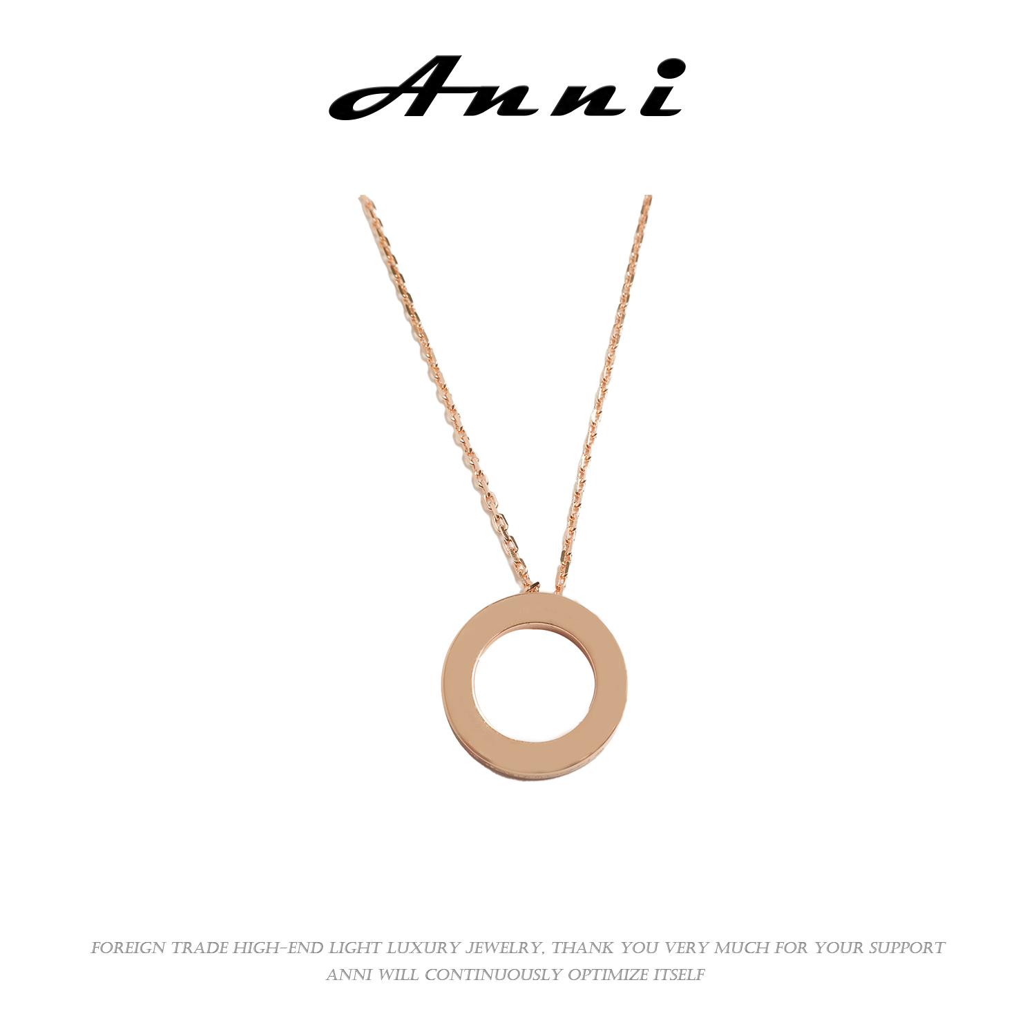 Anni轻奢【D1290】百搭轻奢时尚经典简约镶嵌编织项链10