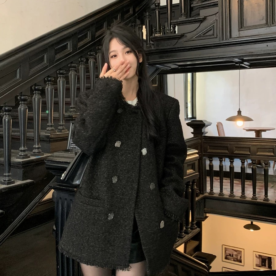 【2-新主播叫到名字去下单NO退】小香风西装秋冬中长款【非图片款】