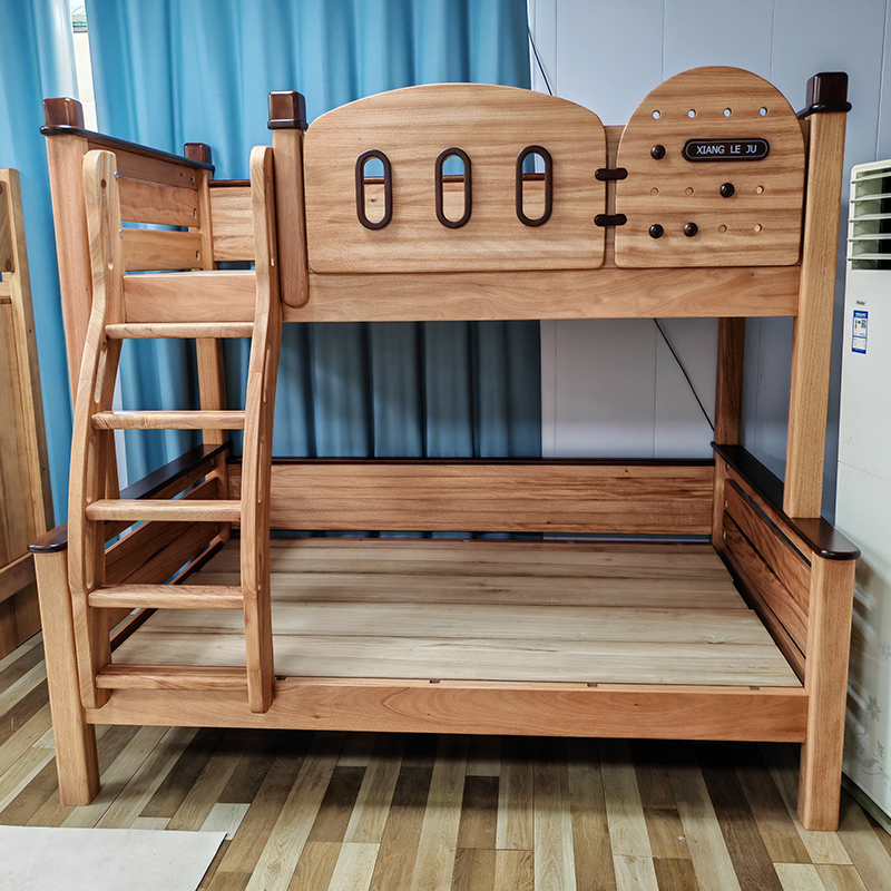 上下床铺双层床红檀木高低床女孩公主床两层床高低床子母床儿童床