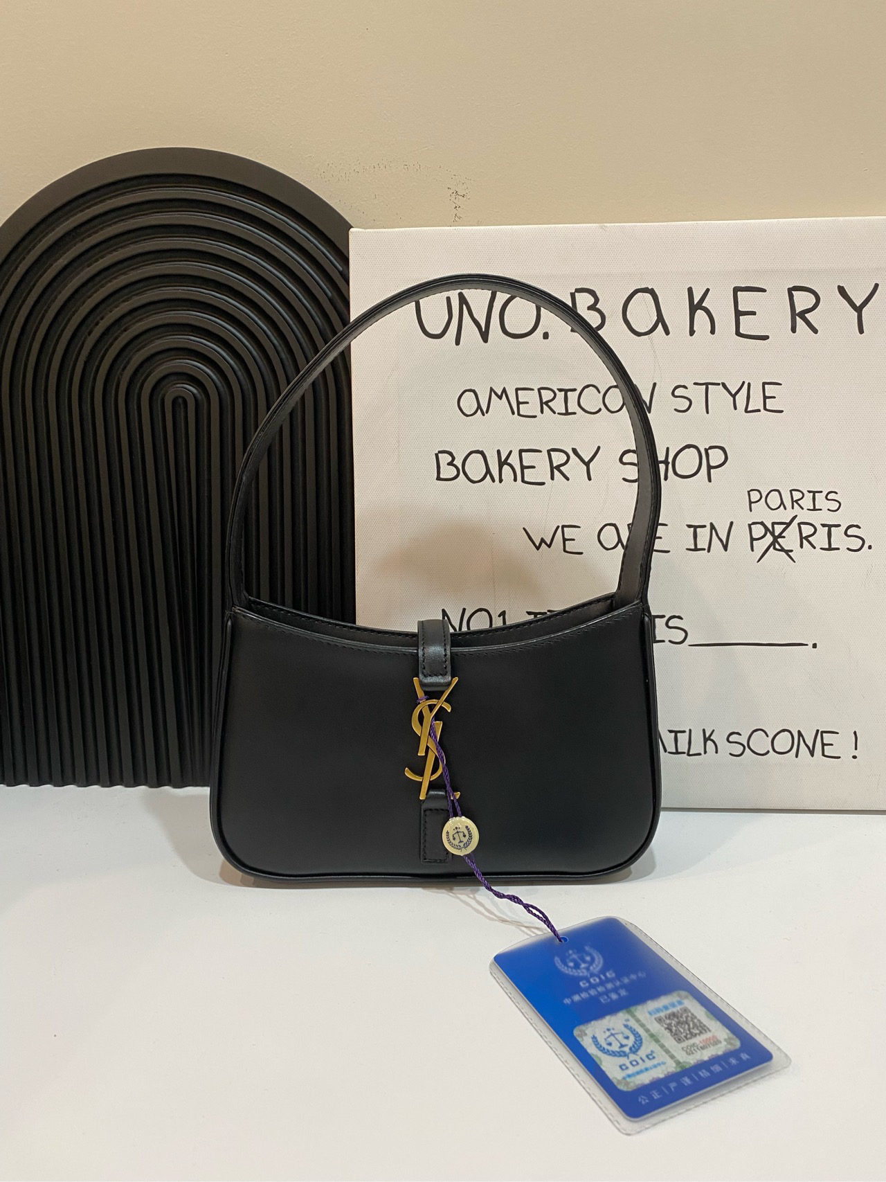 95新 YSL/圣罗兰 【蔡包紫】98新ysl圣罗兰hobo 中号手提包