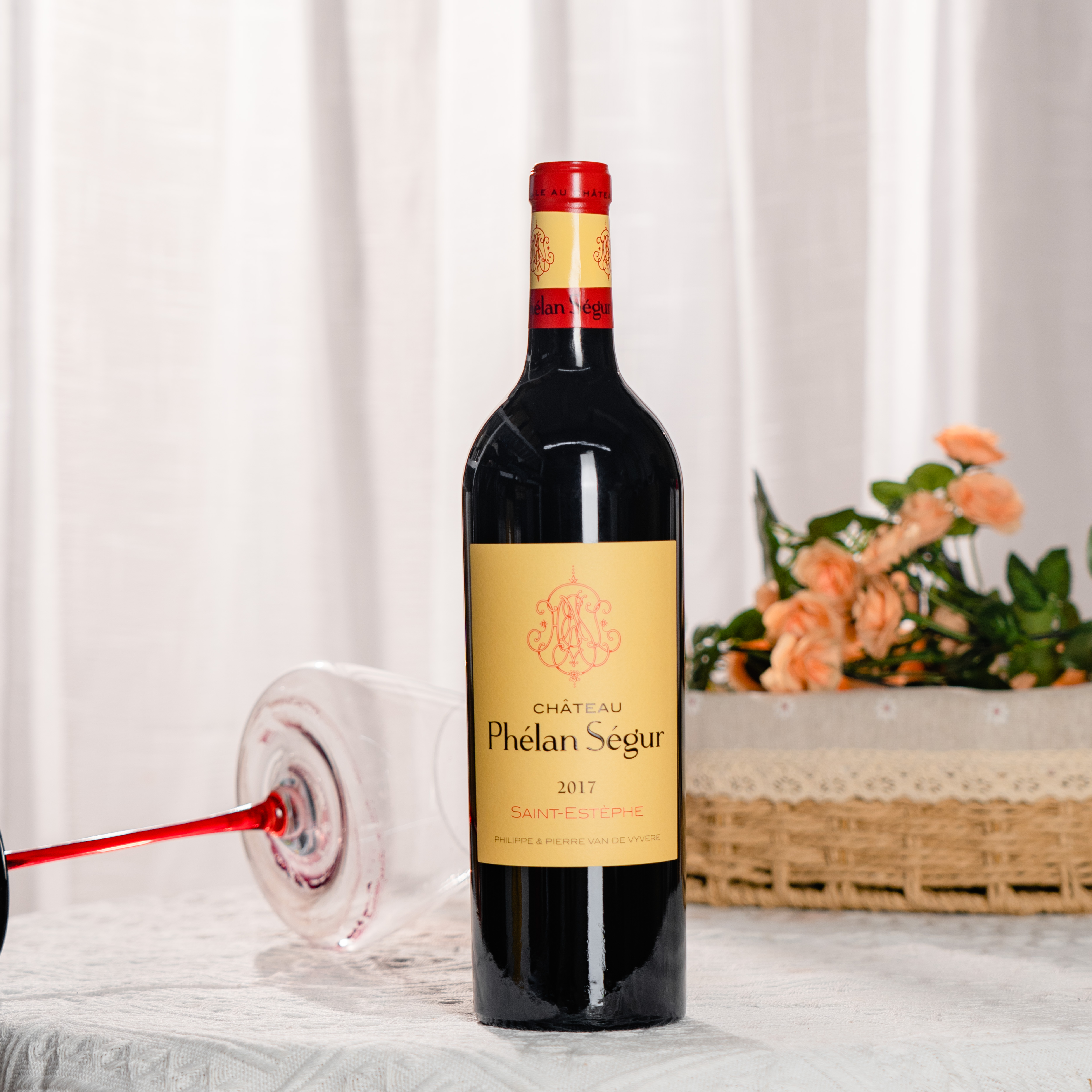 原瓶进口法国飞龙世家庄园2017圣埃斯戴夫红葡萄酒13度750ml红酒