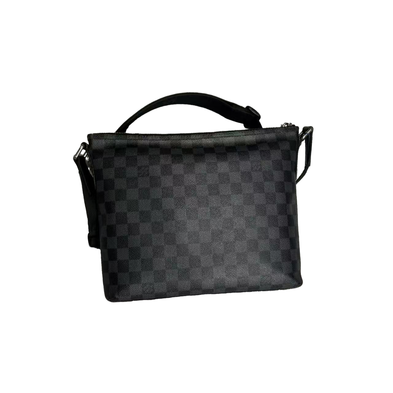 99新 LouisVuitton/路易威登 男包奢侈品98新棋黑盘格单肩包/0576