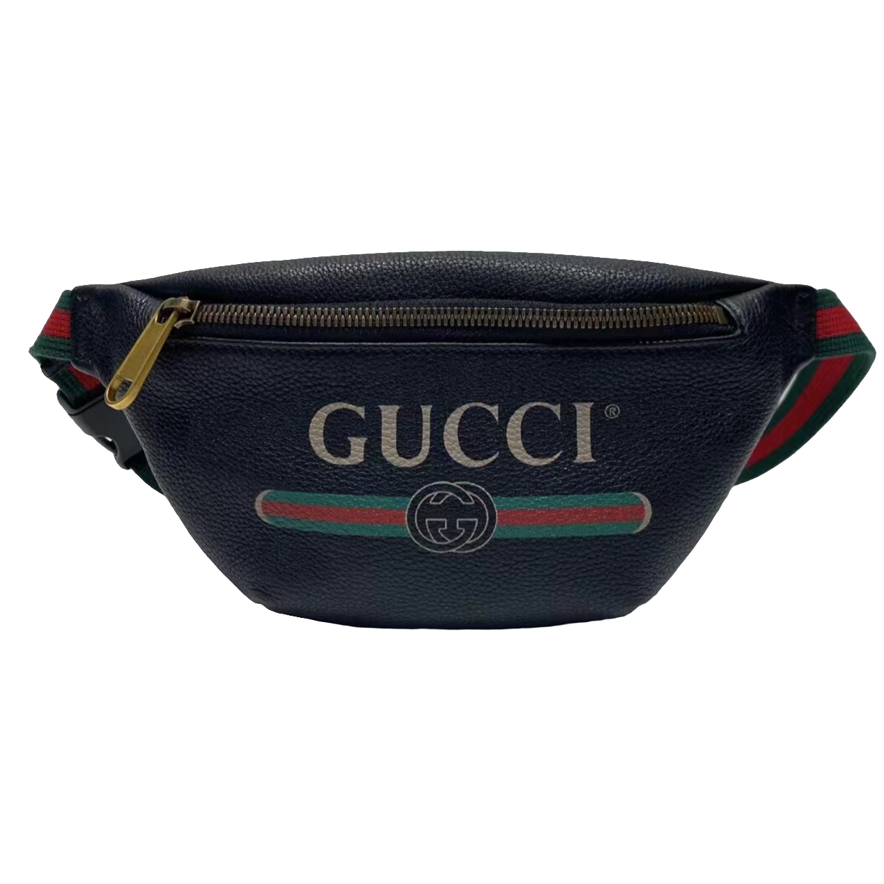 99新 GUCCI/古驰 男包奢侈品 98新 黑色全皮荔枝纹小号 胸包/0024