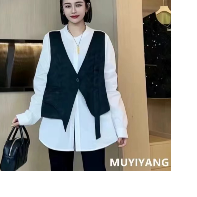 Y115 秋季新款女装设计师长袖时尚百搭时尚翻领衬衫外套女士宽松