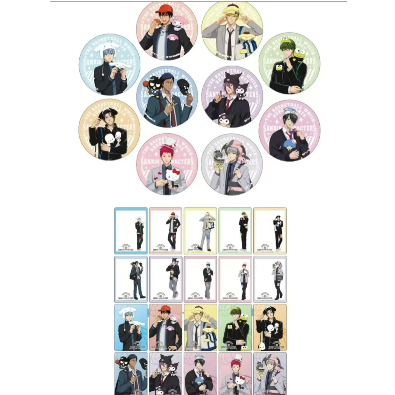 （代拆盲盒）黑子的篮球三丽鸥吧唧徽章透卡（未成年禁止下单）