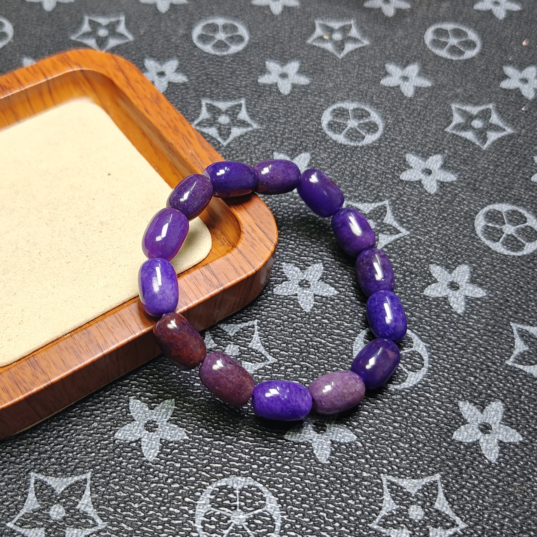 [停业清货]南非皇家紫10m糖豆手串-038-多样性发一