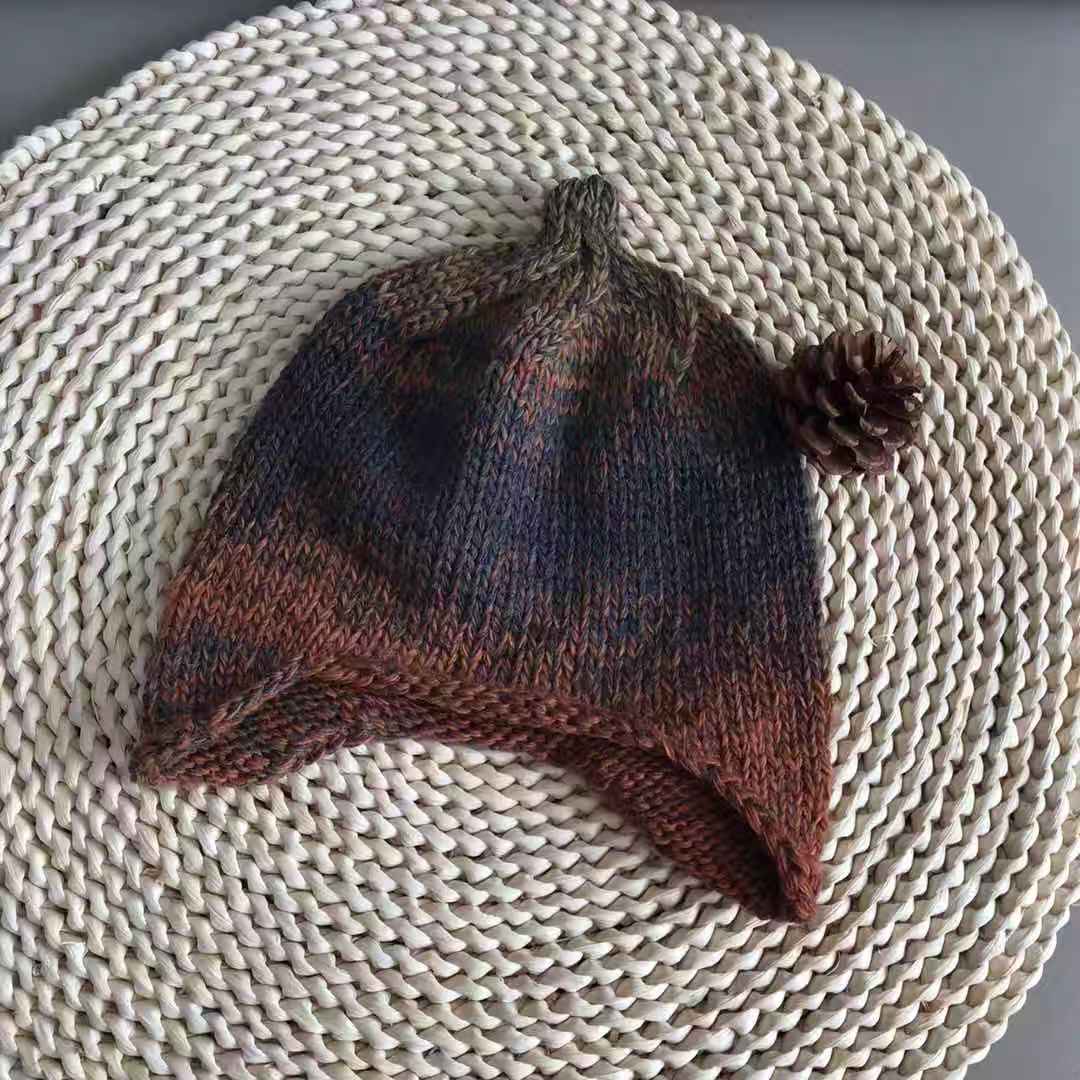 潮妈家手工彩线护耳帽（同色系随机发，建议头围53-58戴）