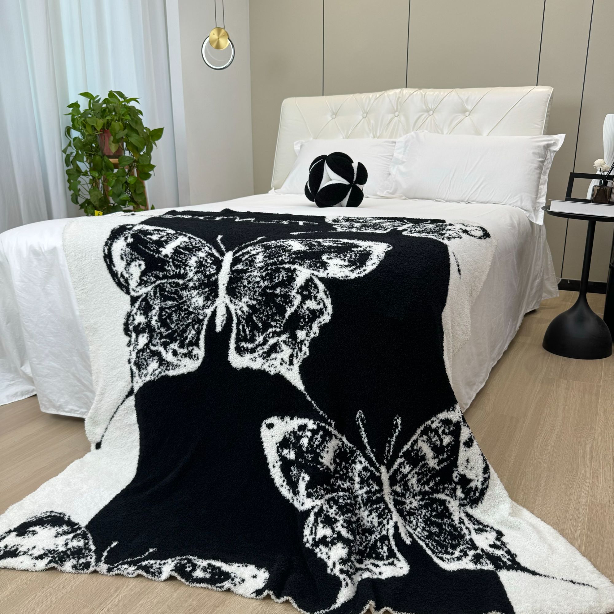 【设计师款】【蝴蝶沙发毯】生活沙发毯子客厅休闲高定午睡盖毯。