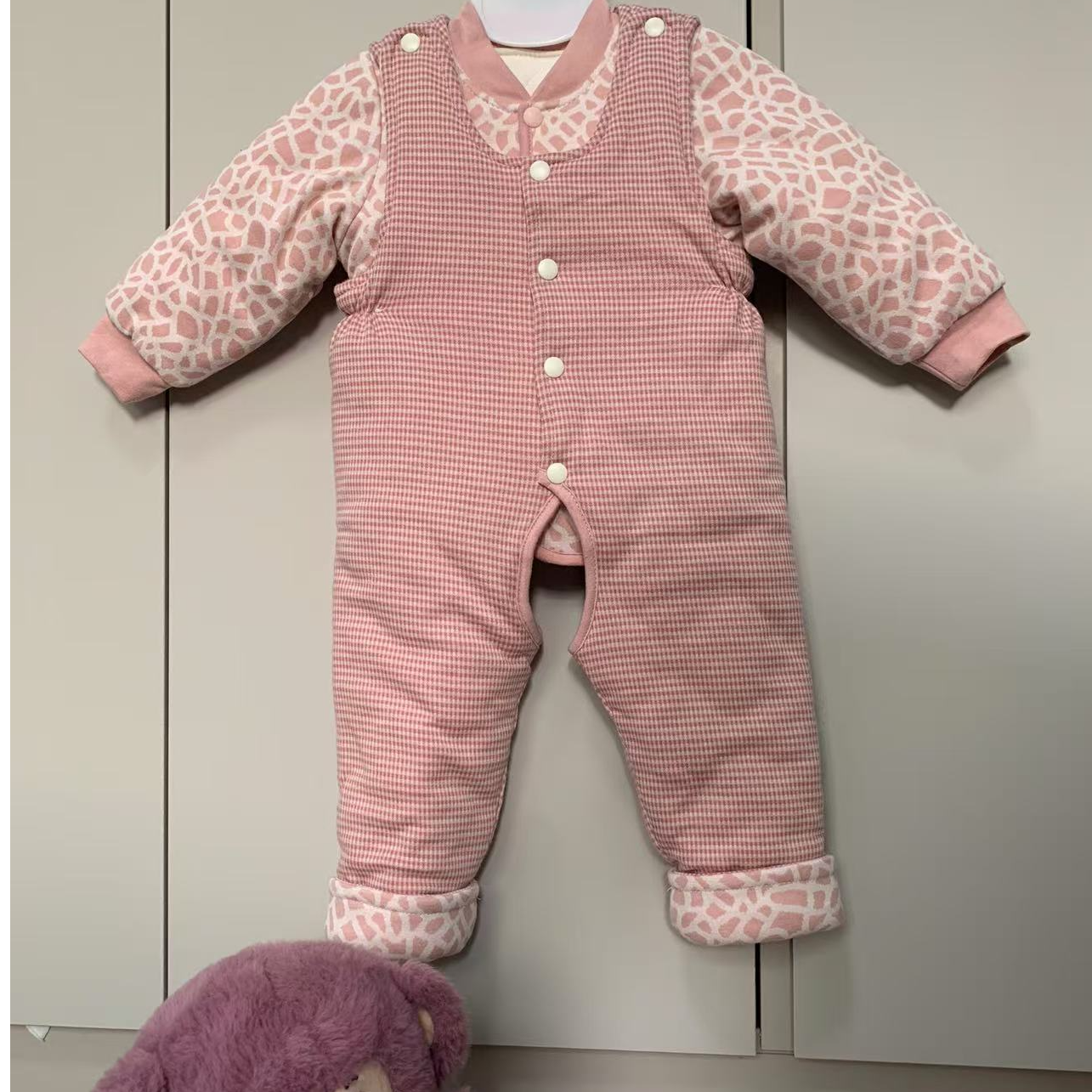 朱师傅手工棉衣 0-1岁新疆棉衣开裆套装儿童加厚保暖秋冬可水洗