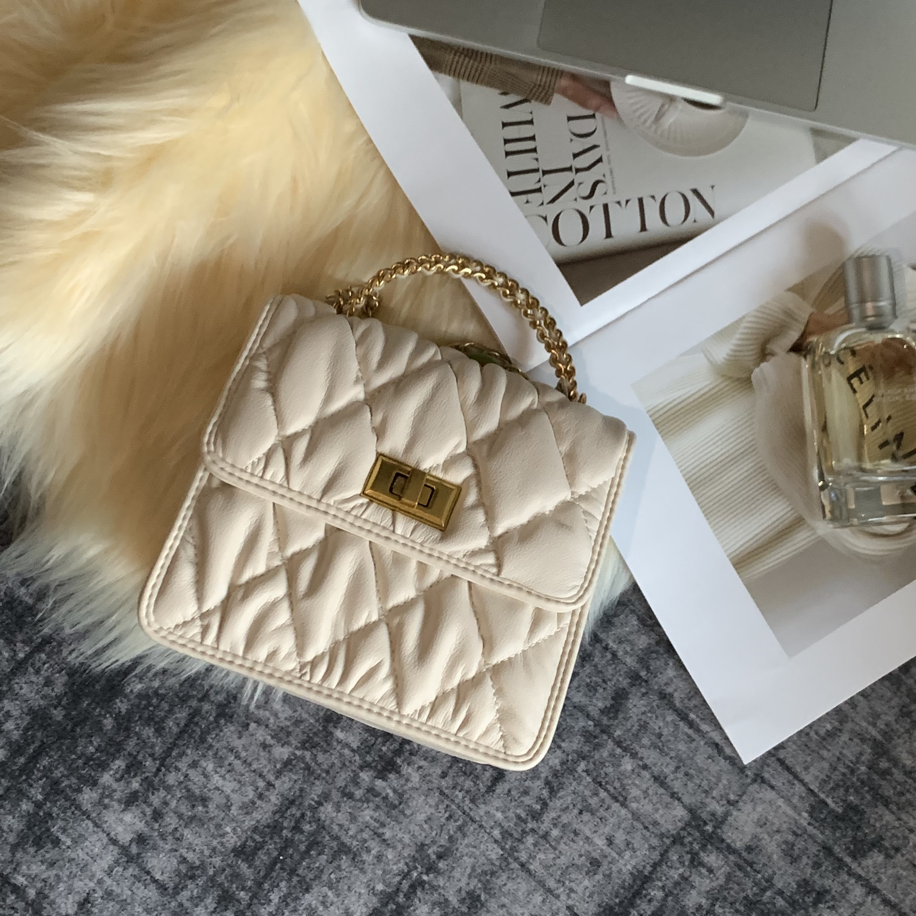 851-890小众设计夏季时尚女包美式复古腋下包通勤单肩包潮百搭