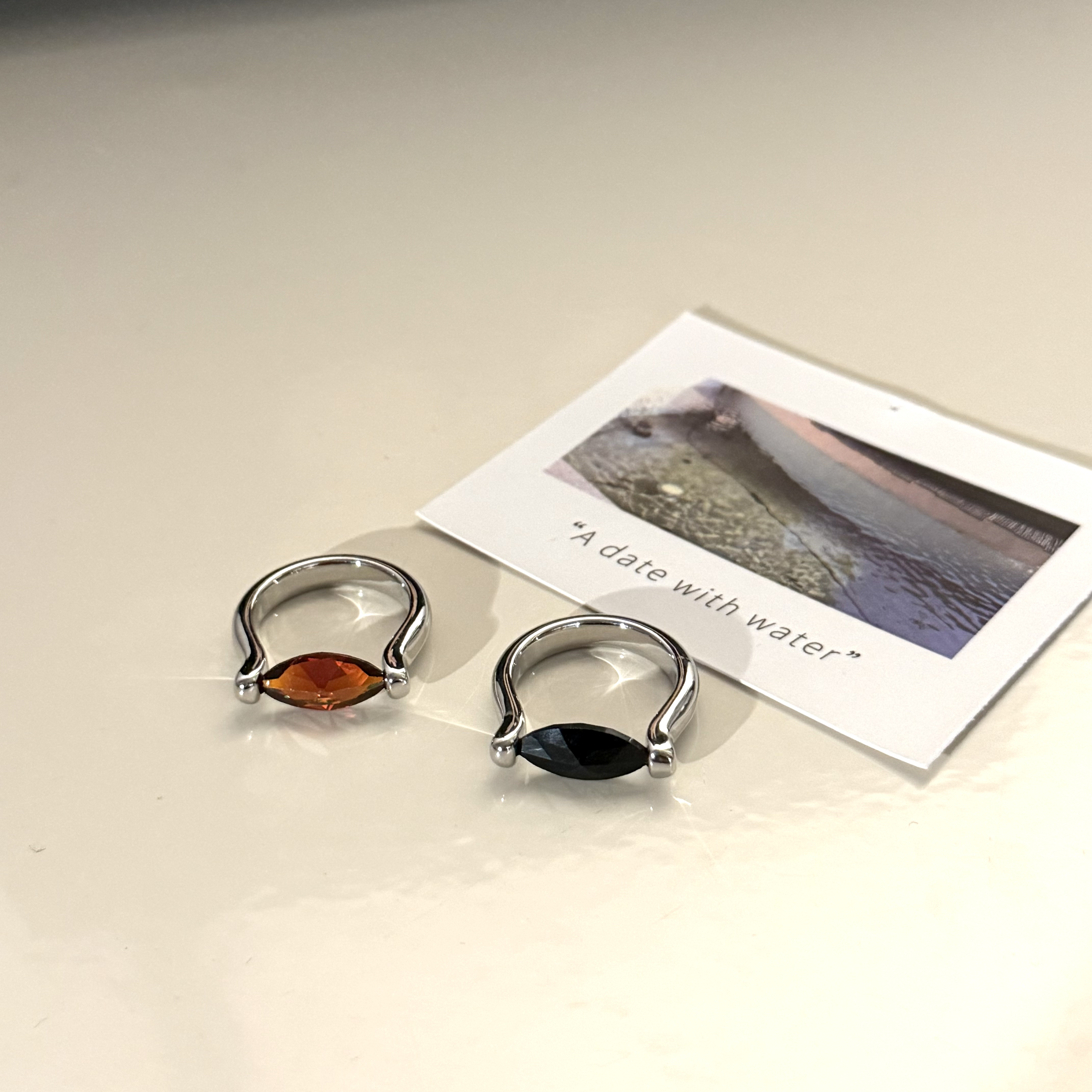 铜合金锆石戒指 HRY0-铜合金锆石戒指ins简约百搭HRY0-244