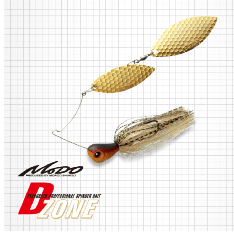 EVERGREEN清水盛三D ZONE旋转亮片SPINNER BAIT路亚饵EG复合亮片