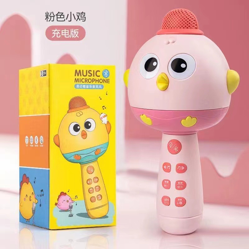 无线儿童话筒音响一体回声麦克风早教唱歌机宝宝小女孩玩具卡拉ok 图片 4