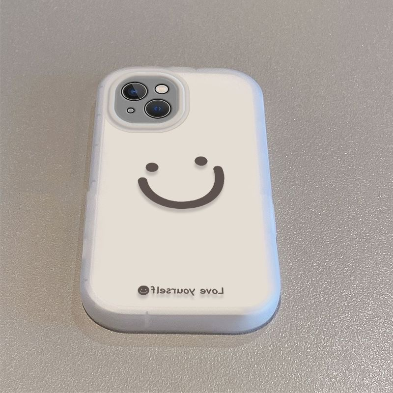 简约笑脸苹果15手机壳iPhone14promax个性7/8plus创意13/12/11/xr