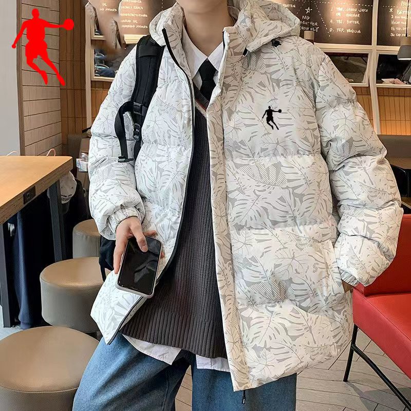 乔丹青年男士运动棉服冬季休闲棉衣面包服加厚棉袄羽绒服外套男装