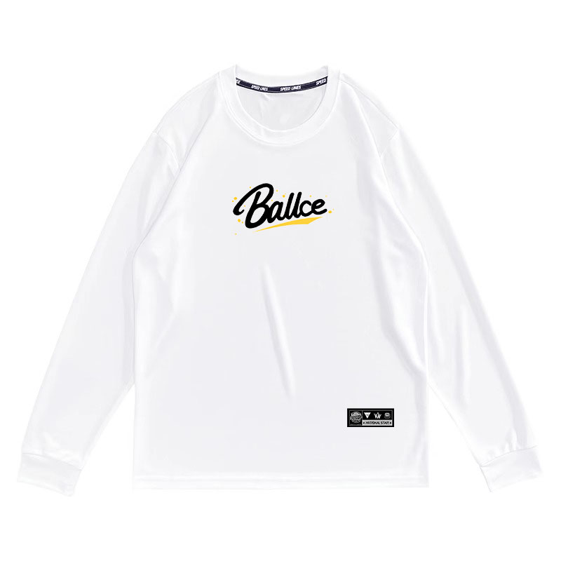 字母投篮服运动速干t恤高弹排汗健身衣美式篮球训练服长袖超轻潮