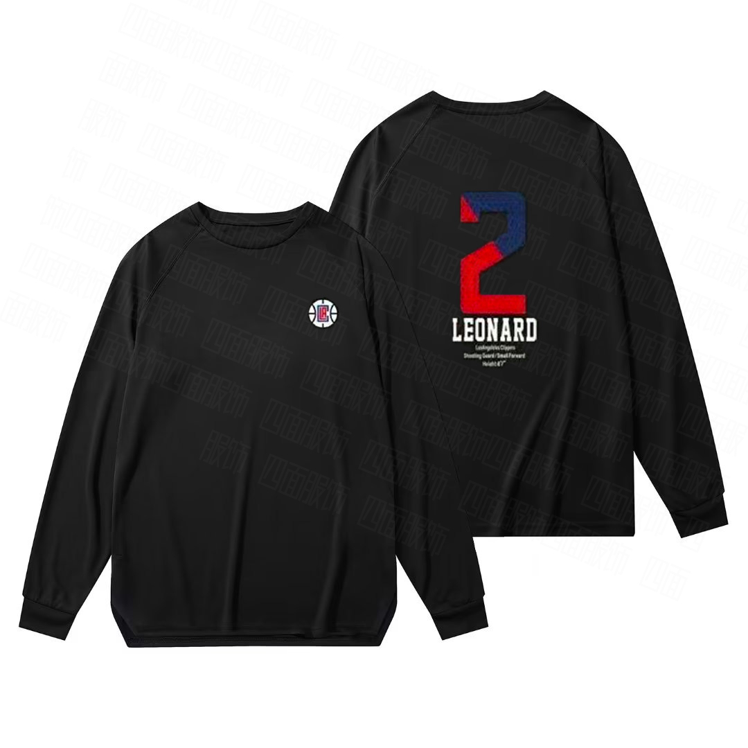 伦纳德快船哈登投篮长袖训练服乔治球服威少球衣篮球长袖运动速干