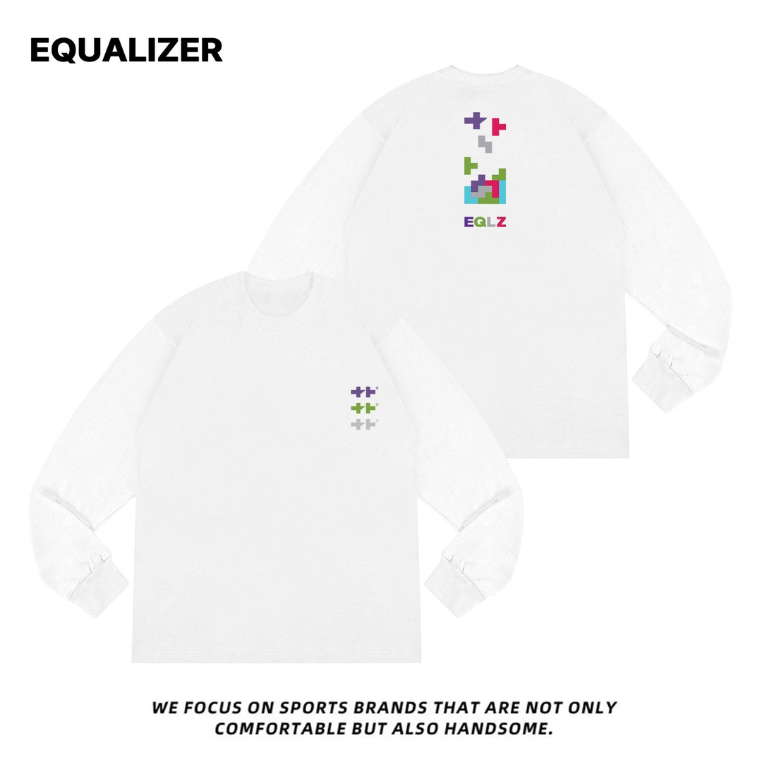 EQUALIZER草牌篮球长袖T恤男运动棉质宽松训练服投篮服打底衫体恤