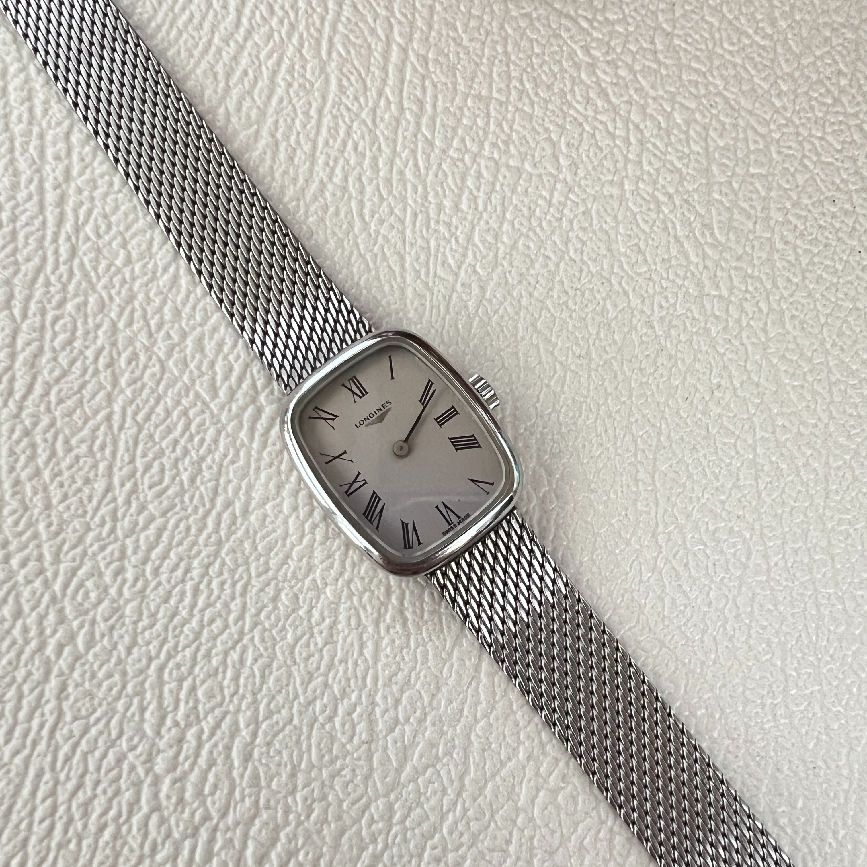 90新 Longines/浪琴 浪琴 手动机械女表 罗马盘 全原装表盘直径18