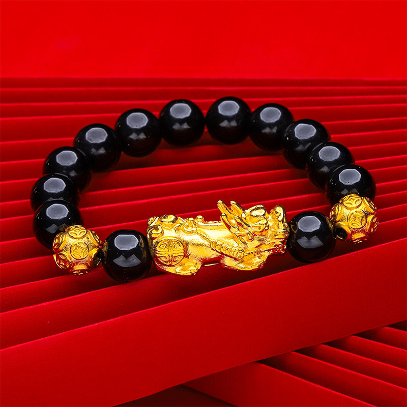 合金手链合金手链新款男士（貔貅手链）痞帅轻奢精美大气手工