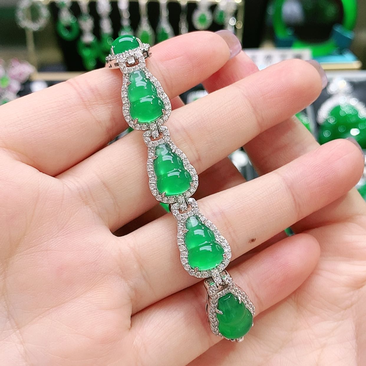 【闪购商品】玛瑙/玉髓手链银S925镶嵌
