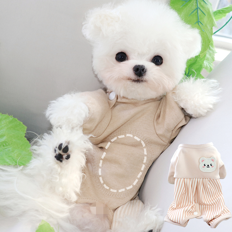 小狗狗衣服秋冬款护肚子泰迪比熊博美猫咪小型犬宠物四脚冬季包肚