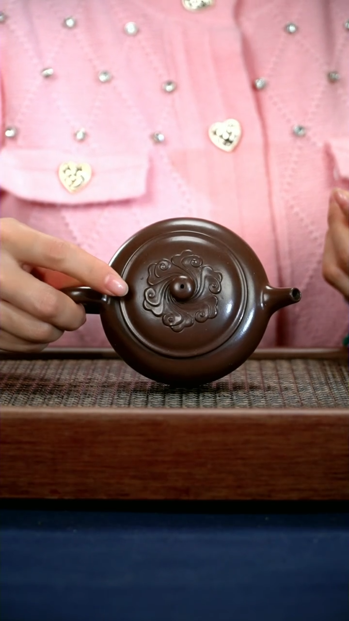 【闪购商品】紫砂茶壶紫泥祥云如意
